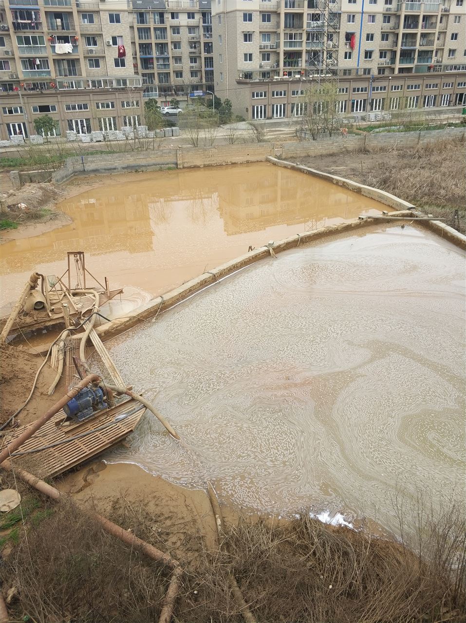 竹山沉淀池淤泥清理-厂区废水池淤泥清淤